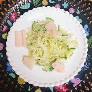 蓮根の入り生野菜サラダ